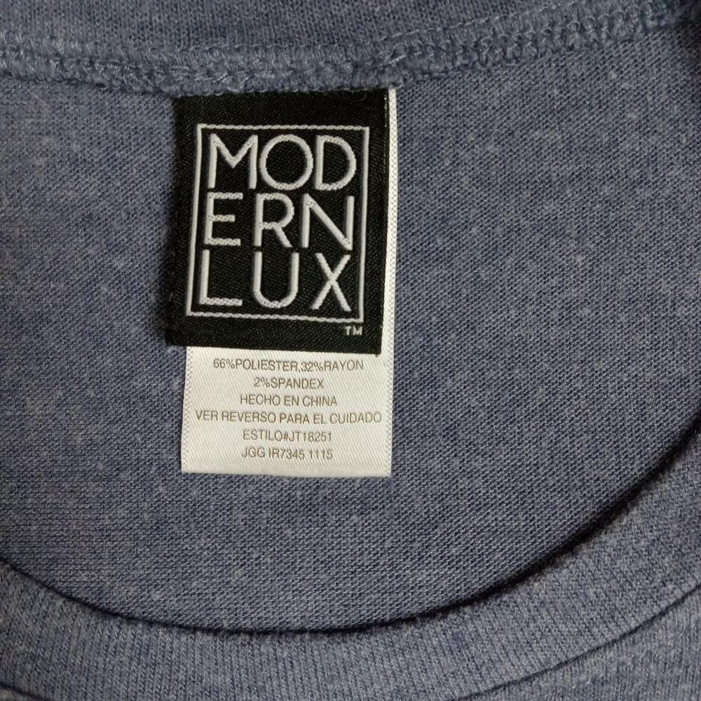 ModernLux sleeveless‎ blue top Size Small - Picture 5 of 7